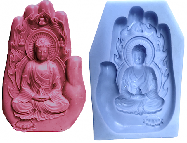 Palm buddha mold